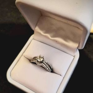 Jubilee nesting engagement and wedding bands
